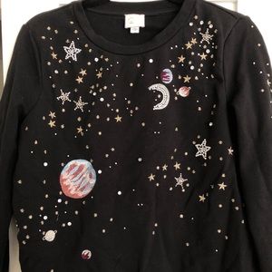 Anthropologie Galaxy Sweatshirt X-Small